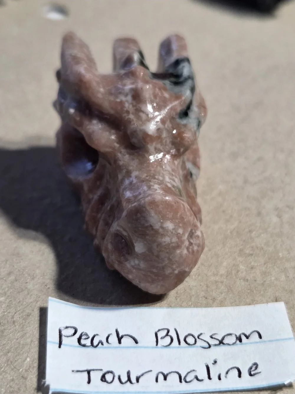 Peach Blossom Tourmaline detailed peach